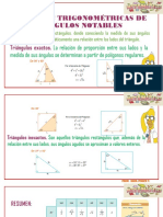 Razones Trigonométricas de Ángulos Notables