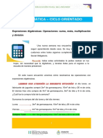 3° Año - Matemática - Operaciones Con Polinomios