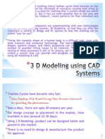 3 D Modeling Using CAD Systems