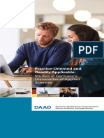 Practice-Oriented and Readily Applicable:: Studies at Germany's Universities of Applied Sciences