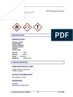 MSDS Calcium Carbide