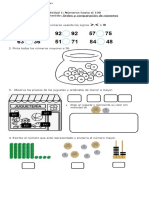 UNIDAD 1 Guía de Orden y Comparación de Números