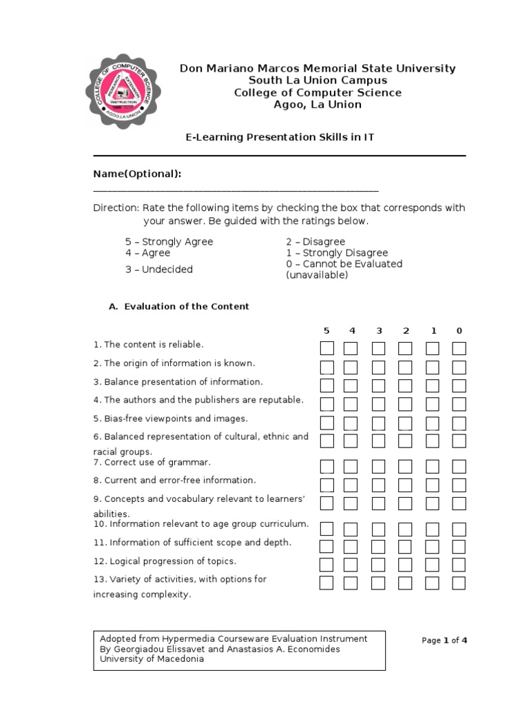 Validation Questionnaire | Download Free PDF | Curriculum | Learning