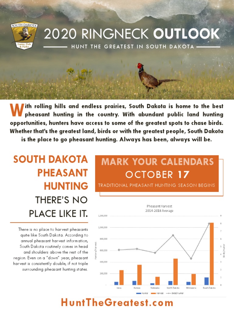 2020 Ringneck Outlook South Dakota Pheasant Hunting PDF South