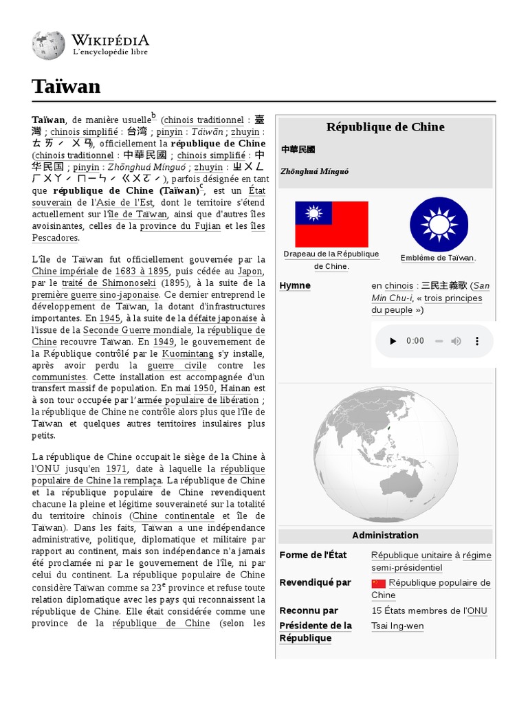 Taïwan | PDF | Taïwan | Kuomintang