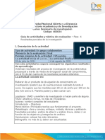 Guía de Actividades y Rúbrica de Evaluación - Fase 4 - Resultados Parciales de La Investigación
