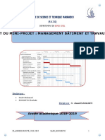 Planing D'un Projet Routier - 18 - 19