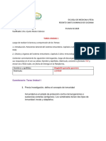 Tarea Unidad 1 Inmunologia 1era Prac