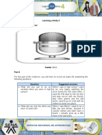 Learning Activity 3 Evidence: All in The Past: Fuente: SENA