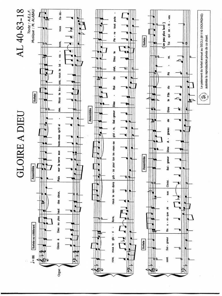 Gloire A Dieu Alabau PDF