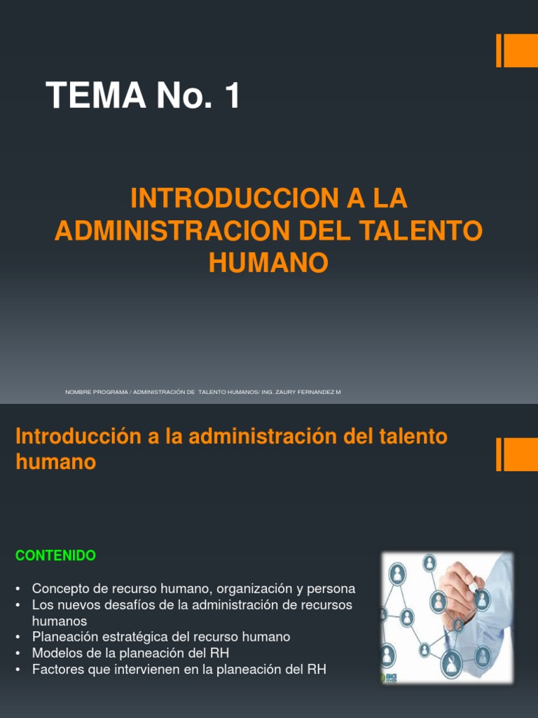 Introducción a la Administración del Talento Humano | PDF ...
