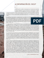 La Contaminación Del Suelo. Fuentes de Los Contaminantes - Principales Contaminantes en El Suelo PDF