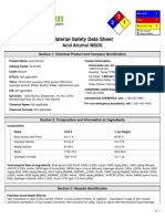 Acid Alcohol MSDS Safety