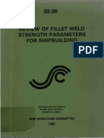 Review of Fillet Weld Strength Parameters: For Shipbuilding