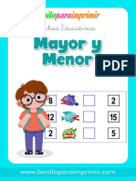 Mayor y Menor - Bonitoparaimprimir