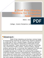 Saurav S Shrivastav (ME5I04) A Dual Side Shaping Machine For Industrial Applications