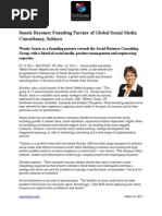 Soucie Joins Social Business Consulting Group as Founding Partner to Add to Global Social Media Strategy Consultancy