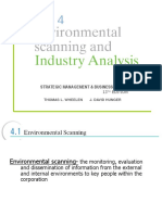Environmental Scanning and Industry Analysis (13 Mei 2016)