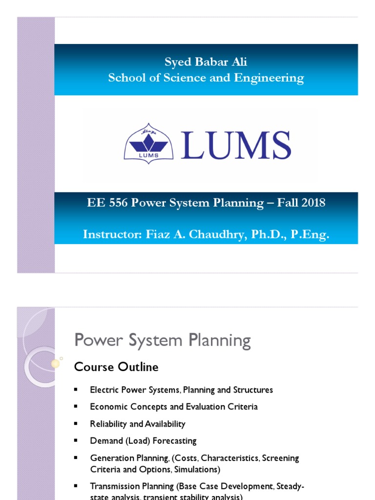 Lec+02 Electric+System+Planning EE556 | PDF | Electric Power ...