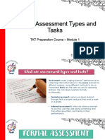 Unit 18. Assessment Types and Tasks