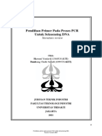 Pemilihan Primer Pada Proses PCR Untuk Sekuensing DNA