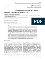 Primer Design For Quantitative Real-Time PCR For The Emerging Coronavirus Sars-Cov-2