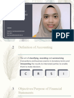 To Accounting: Prepared By: Nurul Hassanah Binti Hamzah Room: Blok I Email: Hassanahhamzah@uitm - Edu.my