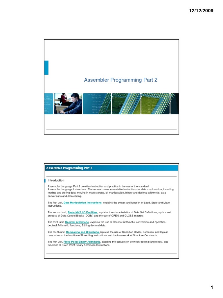 Assembler Part 2 | PDF | Assembly Language | Input/Output