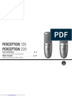 Perception 120 Perception 220: User Instructions P. 2 Mode D'emploi P. 14