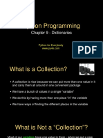 Python Programming: Chapter 9 - Dictionaries