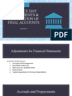 Balance Day Adjustments & Preparation of Final Accounts