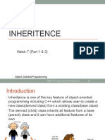 Inheritence: Week-7 (Part 1 & 2)