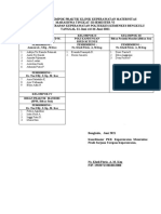 Jadwal Praktek Manajemen Prodi DIV Kep