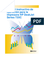 Manual Instrucciones HP Deskjet Series 720c