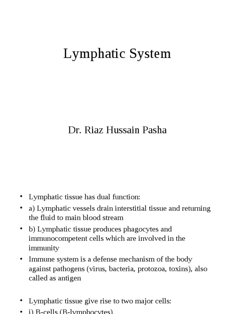 Overview of the Lymphatic System | PDF | Lymph Node | Lymphatic System