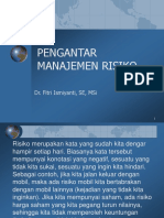 Pengantar Manajemen Risiko