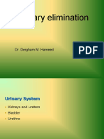 Urinary Elimination: Dr. Dergham M. Hameed