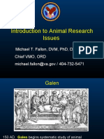 Introduction To Animal Research Issues