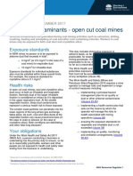 Airborne Contaminants Coal Mines Fact Sheet