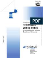 Rotodynamic Vertical Pumps: For Manuals Describing Installation, Operation, and Maintenance