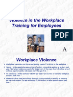 Violence in The Workplace Training For Employees