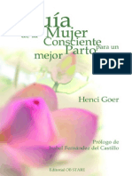 Guía de La Mujer Consciente para Un Parto Mejor - HENCI GOER. Eitorial OB STARE