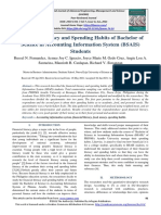 Financial Literacy and Spending Habits of Bachelor of Science in Accounting Information System (BSAIS) Students