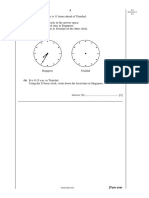 Answer (A) : Local Time in Singapore Is 11 Hours Ahead of Trinidad