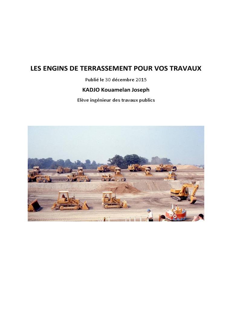 Guide des Engins de Terrassement | PDF | Véhicules | Véhicules terrestres