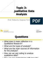 Topic 3 Qualitative Data Analysis