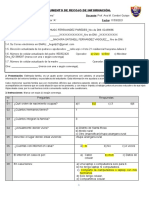 Cuestionario de Diagnostico Al Estudiante Fatiniano 2021