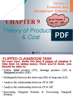 Theory of Production & Cost: Economic and Management Sciences