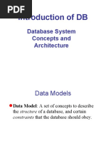 Introduction of DB: Database System Concepts and Architecture