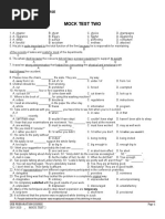 Mock Test Two: Uee Preparation Course 2019-2020